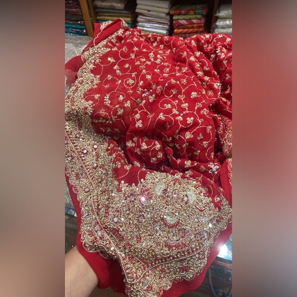 Bridal Zardosi Saree - Picture 2 of 2
